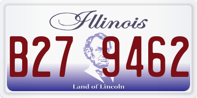 IL license plate B279462