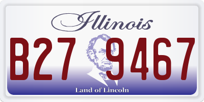 IL license plate B279467