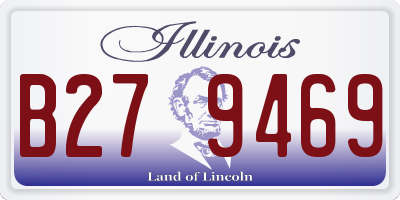 IL license plate B279469
