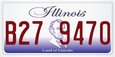 IL license plate B279470