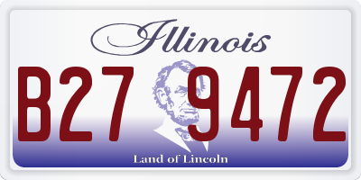 IL license plate B279472