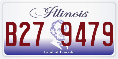 IL license plate B279479