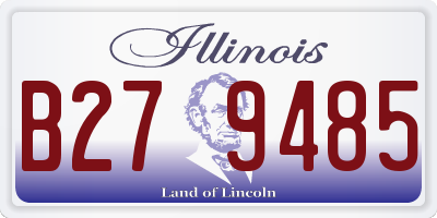IL license plate B279485