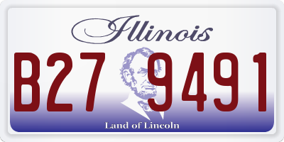 IL license plate B279491