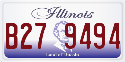 IL license plate B279494