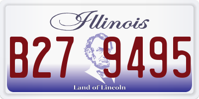 IL license plate B279495