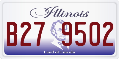 IL license plate B279502