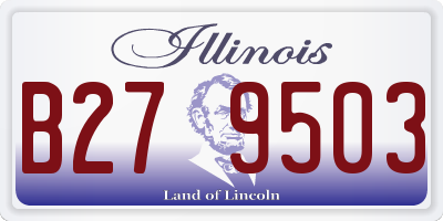 IL license plate B279503