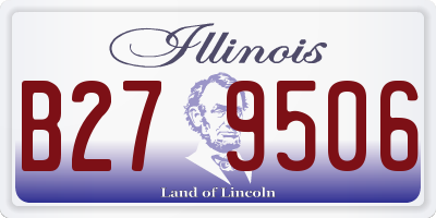 IL license plate B279506