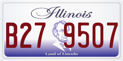 IL license plate B279507