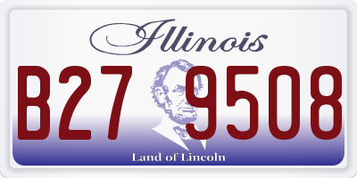 IL license plate B279508