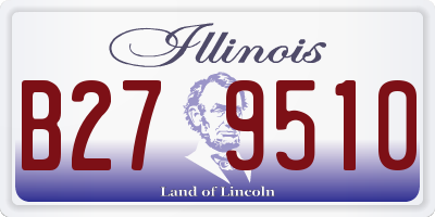 IL license plate B279510