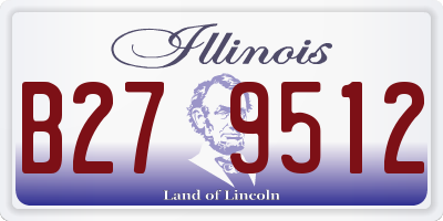 IL license plate B279512