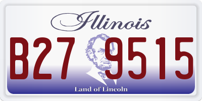 IL license plate B279515