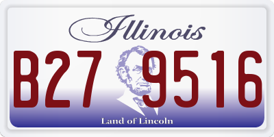 IL license plate B279516
