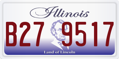 IL license plate B279517