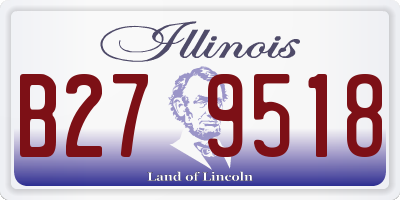IL license plate B279518
