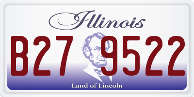 IL license plate B279522