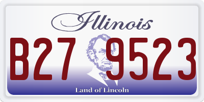 IL license plate B279523