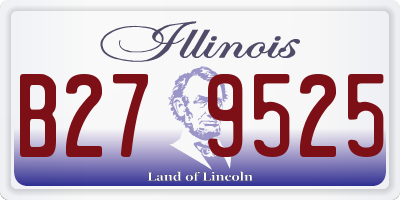 IL license plate B279525