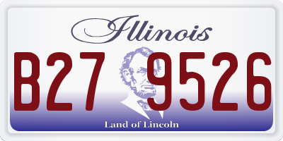 IL license plate B279526