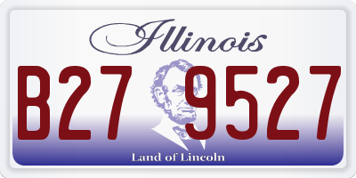 IL license plate B279527