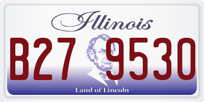 IL license plate B279530