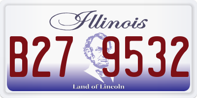 IL license plate B279532