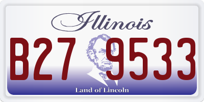 IL license plate B279533