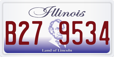 IL license plate B279534