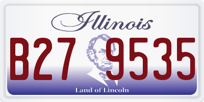 IL license plate B279535