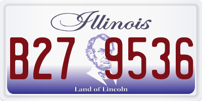 IL license plate B279536