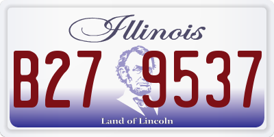 IL license plate B279537