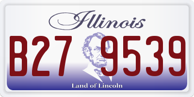IL license plate B279539