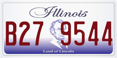 IL license plate B279544