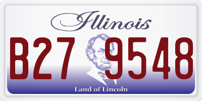 IL license plate B279548