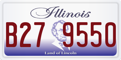 IL license plate B279550