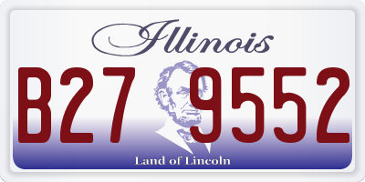 IL license plate B279552