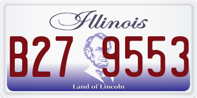 IL license plate B279553
