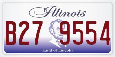 IL license plate B279554