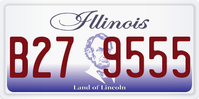 IL license plate B279555