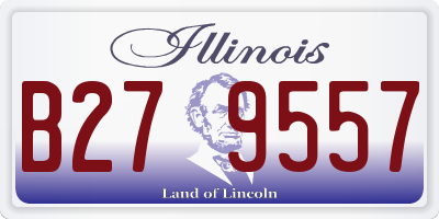 IL license plate B279557