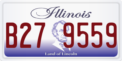 IL license plate B279559