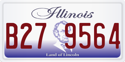 IL license plate B279564