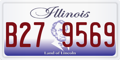 IL license plate B279569