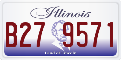 IL license plate B279571
