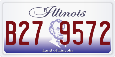 IL license plate B279572