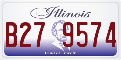 IL license plate B279574