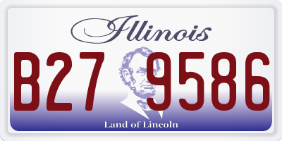IL license plate B279586