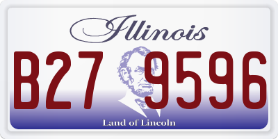 IL license plate B279596